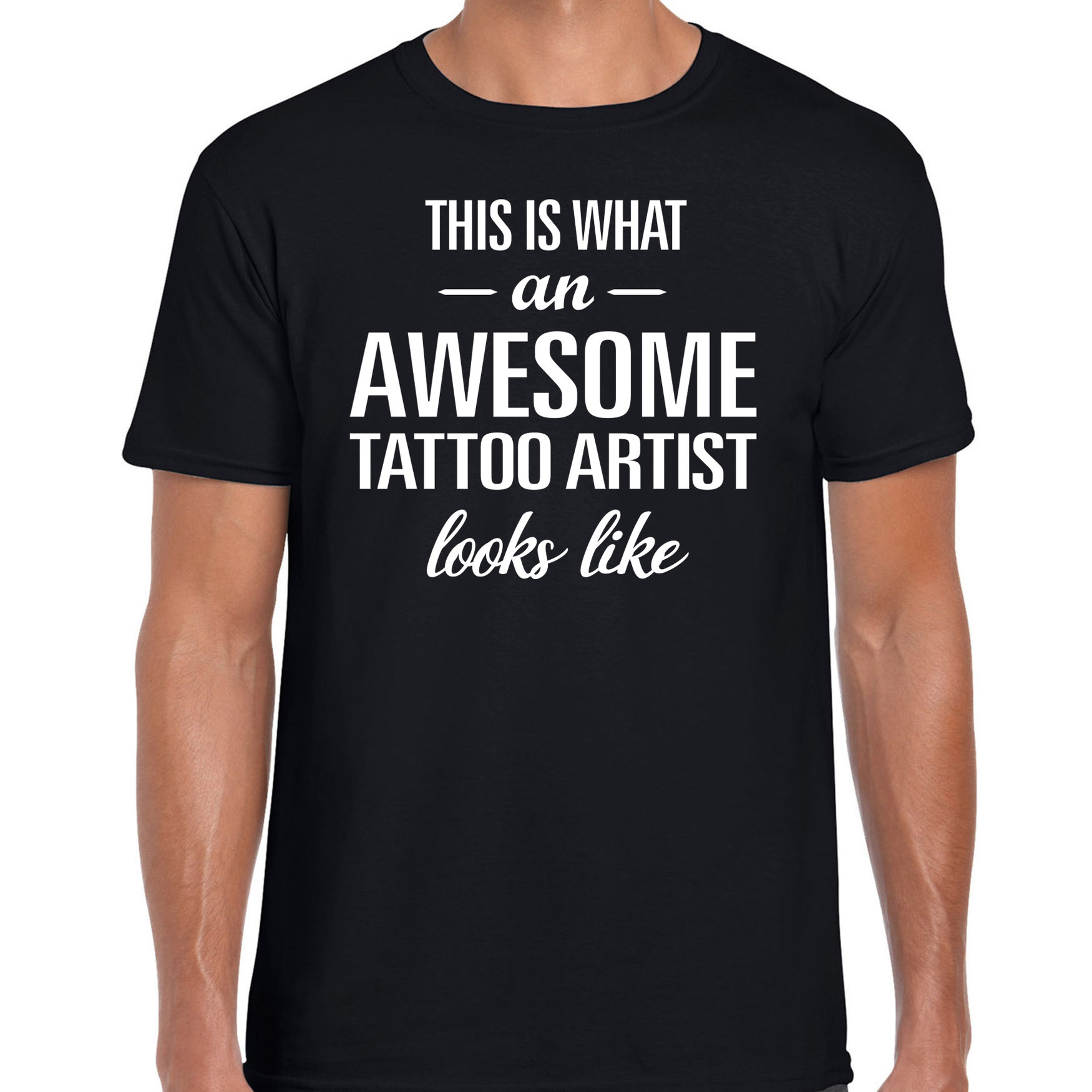 Zwart cadeau t-shirt Awesome Tattoo artist / geweldige tattoo artiest voor heren Top Merken Winkel